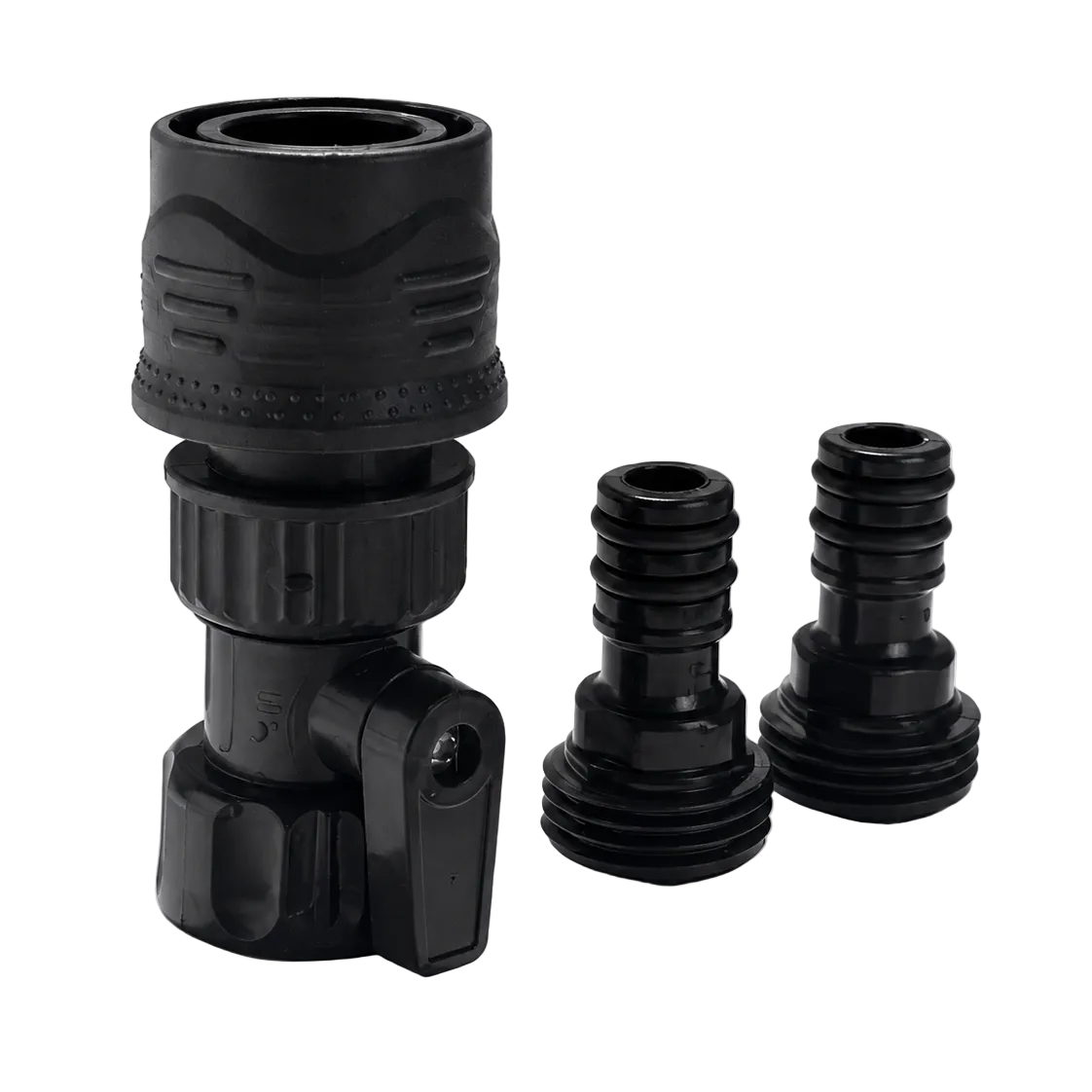 Hose Connection Kit with a female adapter, shutoff valve and two male Quick Connect tips