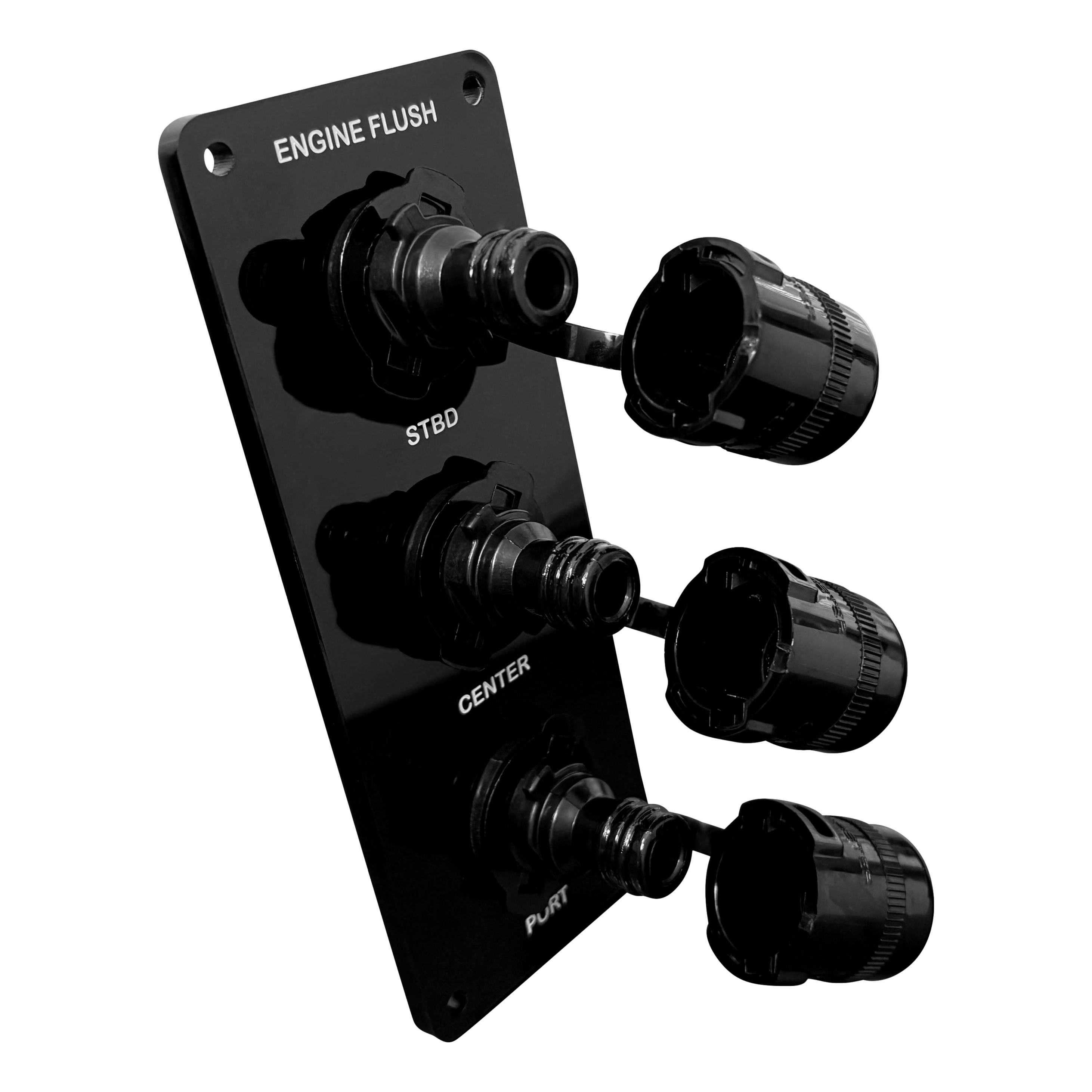 Flush Port Reroute - Black Acrylic