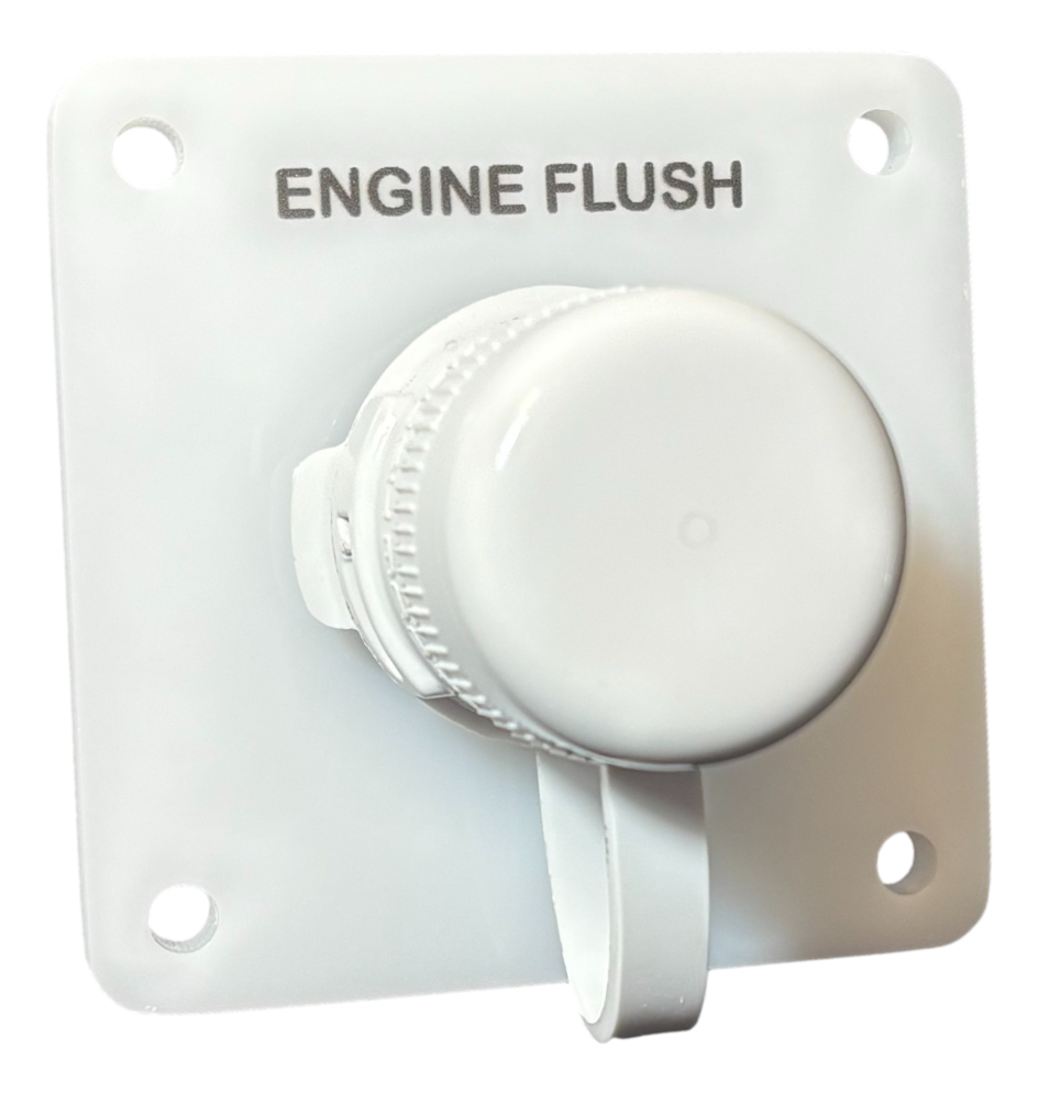 Flush Port Reroute - White Acrylic