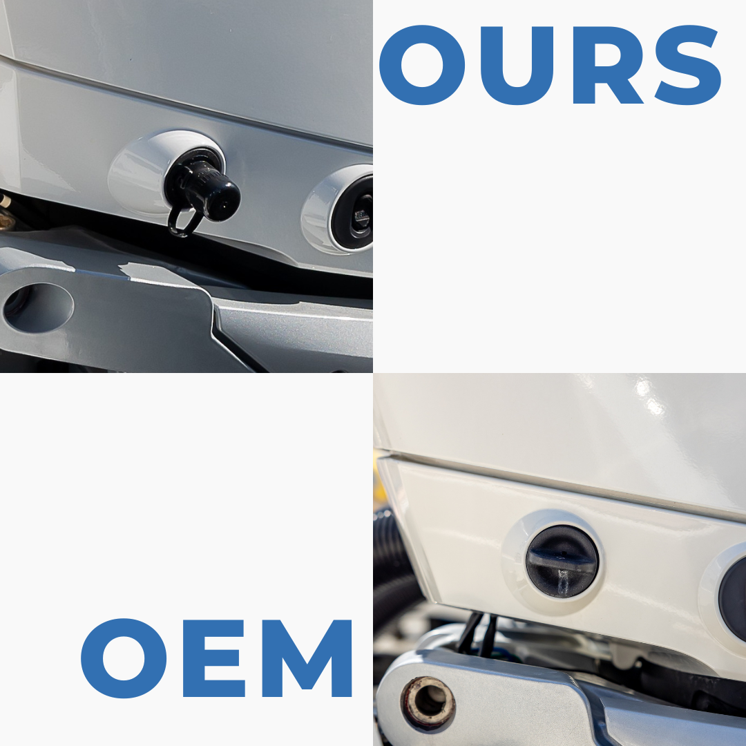 OEM versus Flush Port Quick Connect for Mercury