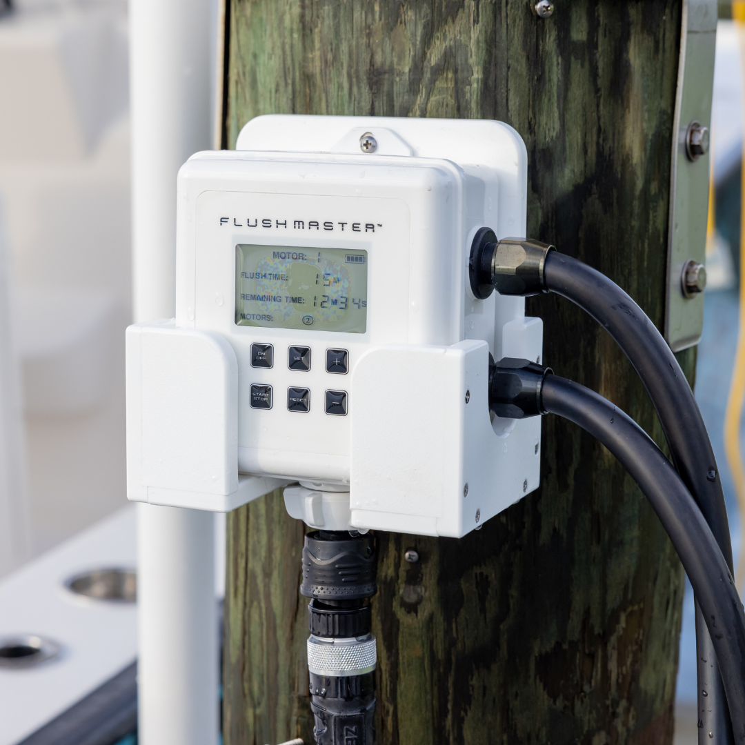 Flushmaster 2 outlet cradle stand