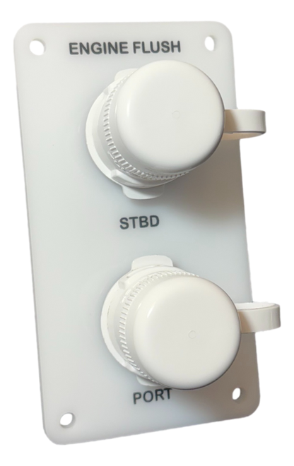 Flush Port Reroute - White Acrylic