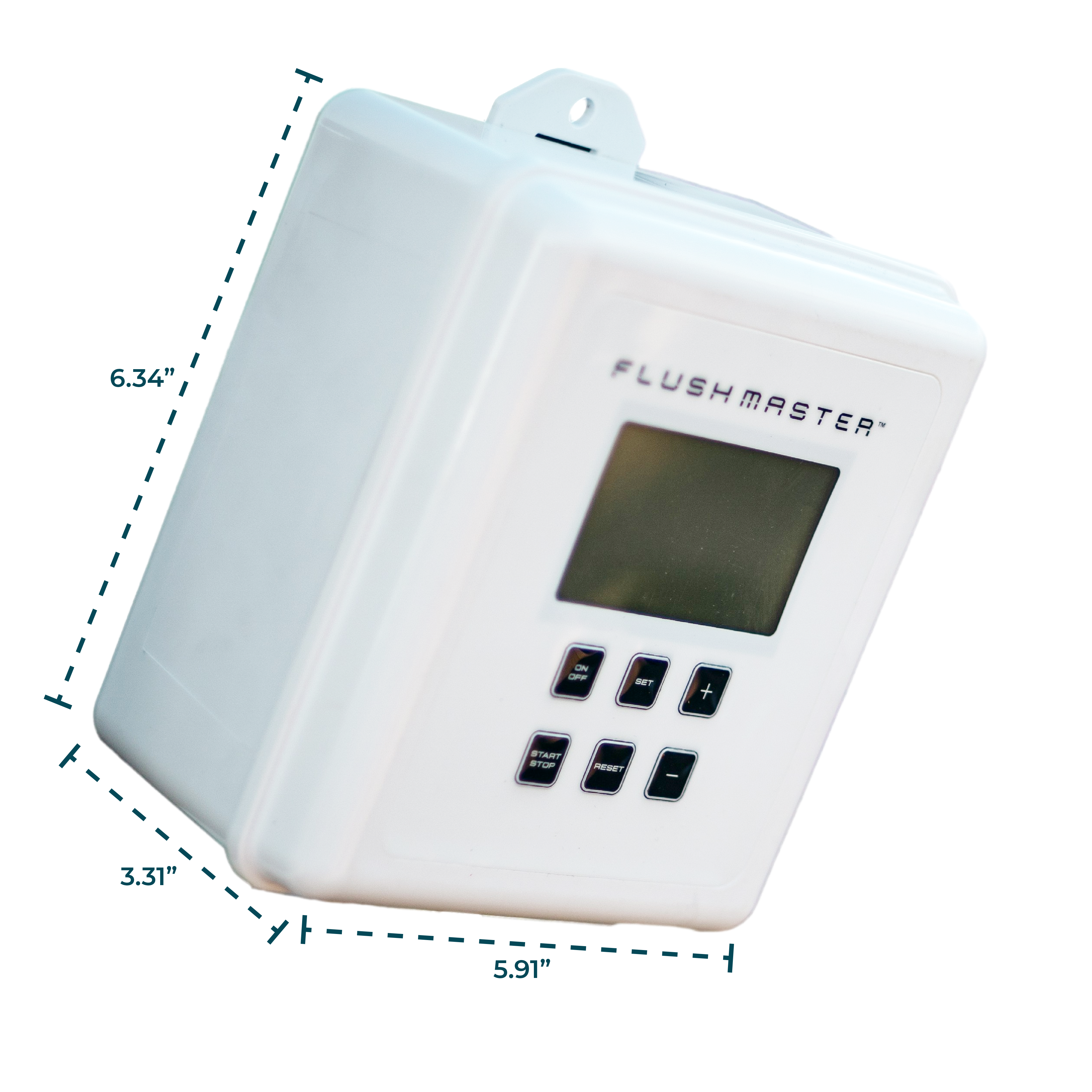 flushmaster controller dimensions render