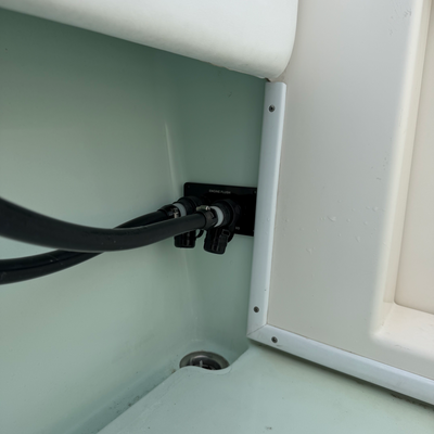 Flush Port Reroute - Black Acrylic