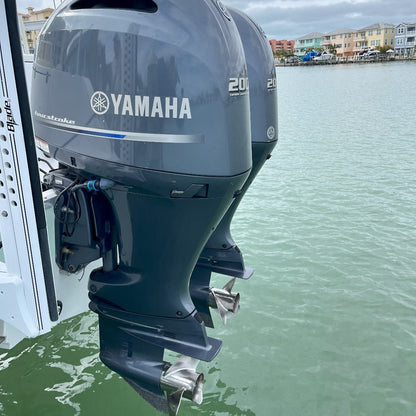 Flush quick connect for Yamaha outboard engines, showcasing efficient and reliable marine engine maintenance.