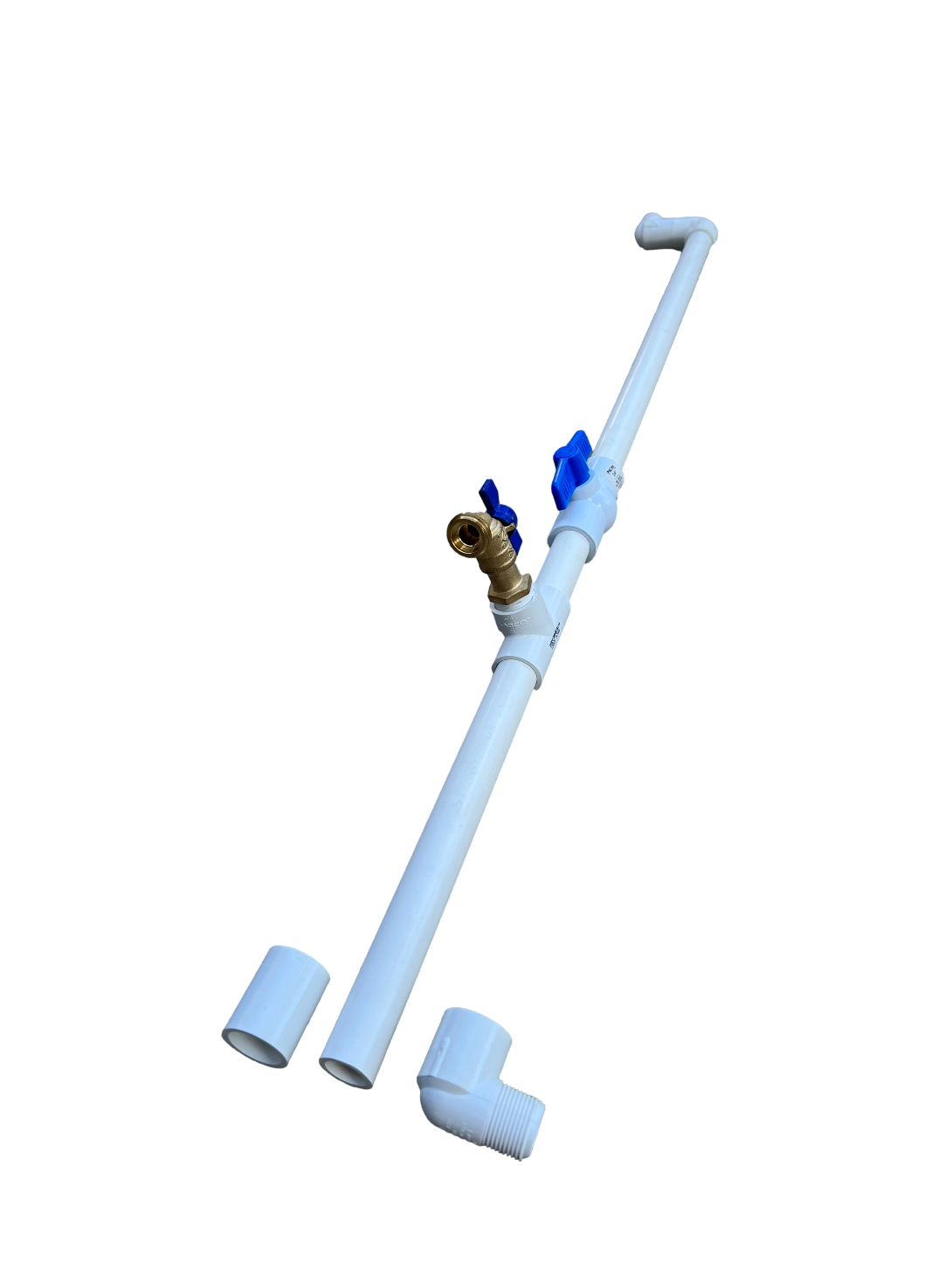 Dock Piling Plumbing Kit for connecting the Flushmaster system to a water source, designed for efficient and secure marine engine flushing.