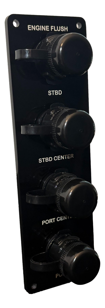 Flush Port Reroute - Black Acrylic