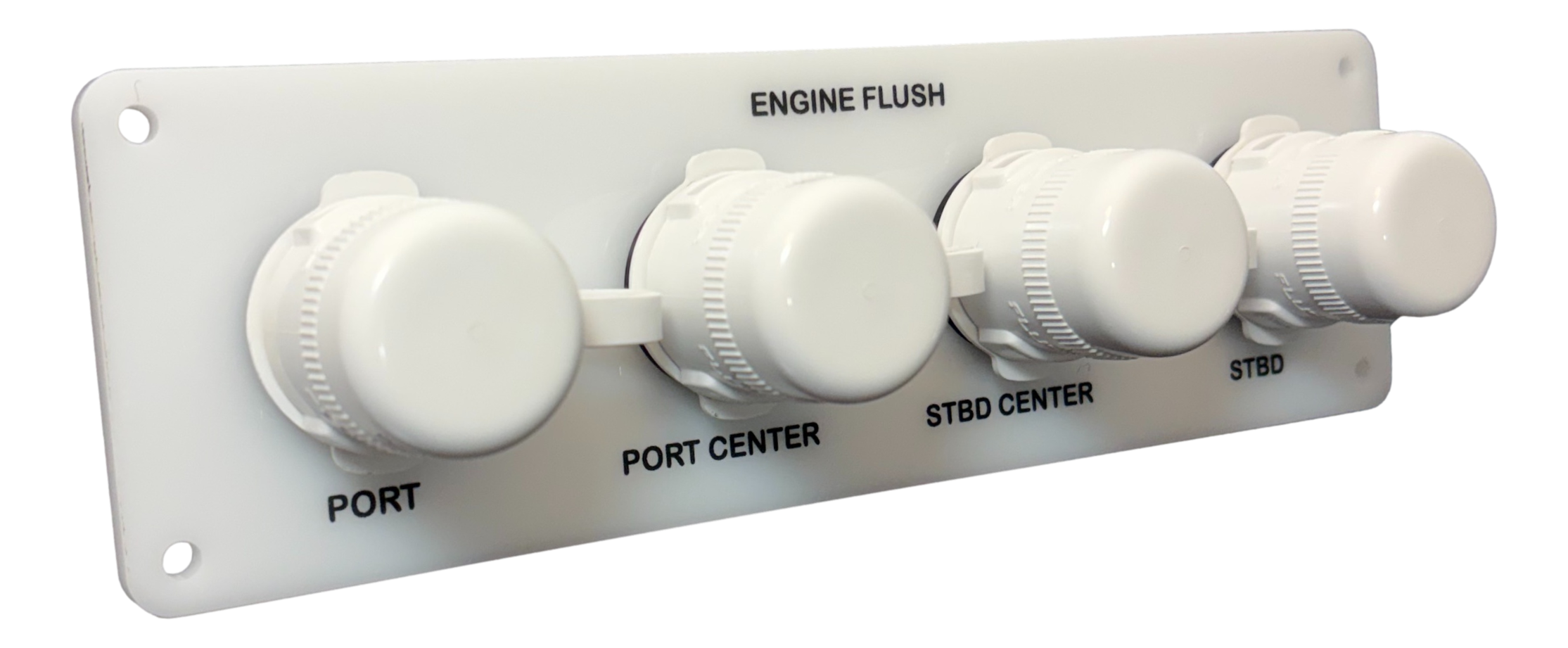 Flush Port Reroute - White Acrylic