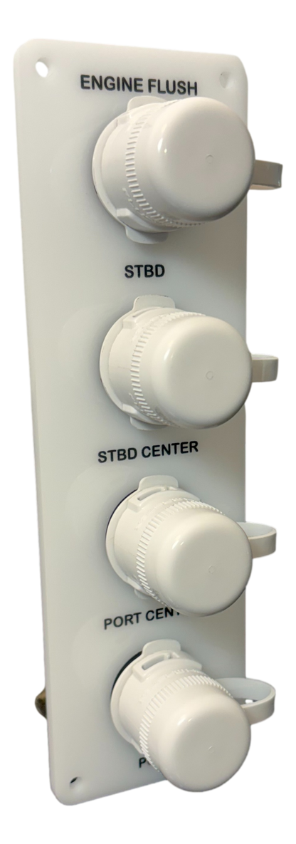 Flush Port Reroute - White Acrylic