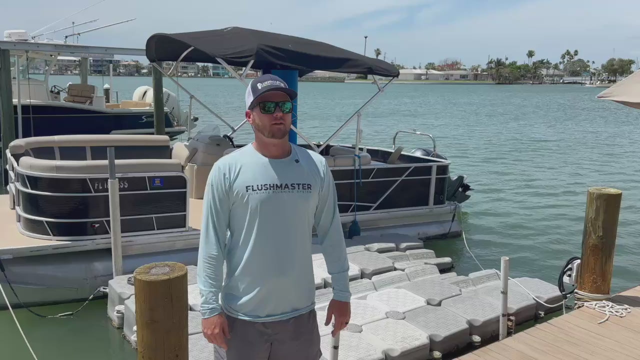 Load video: flushing your outboard with flushmaster when the boat is in the water