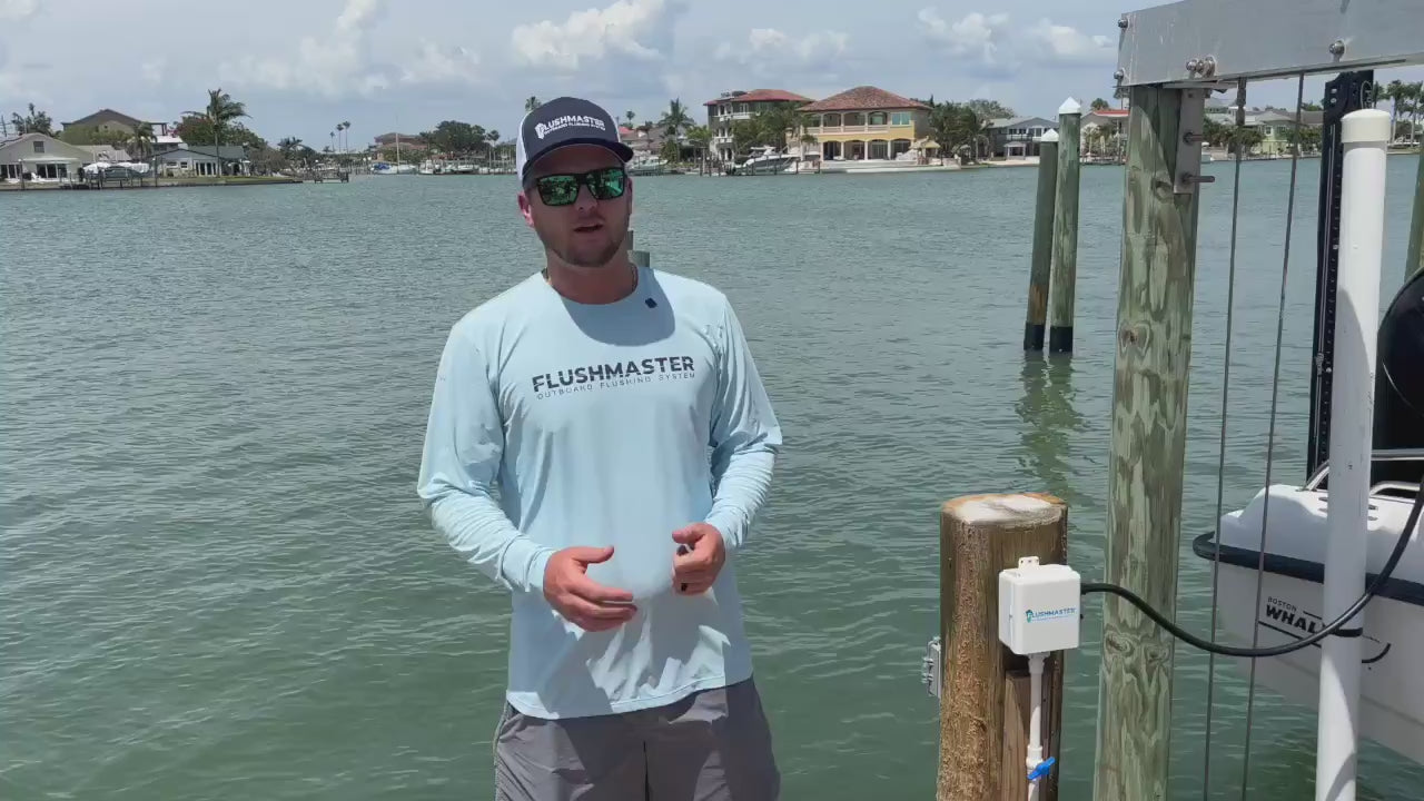 Load video: flushing a single mercury engine with flushmaster