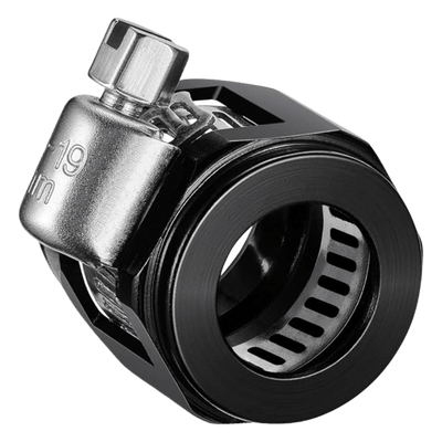 Replacement: 1/2" Stainless Steel Black Hose Clamps (4 Pack) - Flushmaster