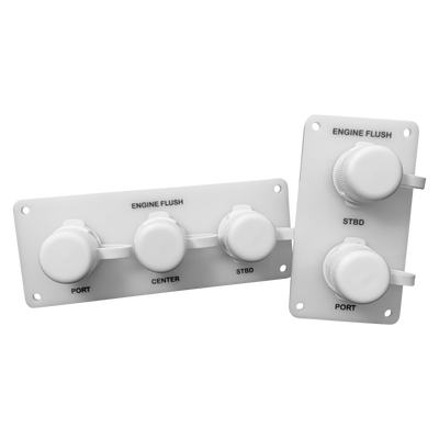 white flush port reroute dual and triple outlets